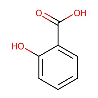 100KG 69-72-7 Agent anti-brûlure à l'acide salicylique C7H6O3